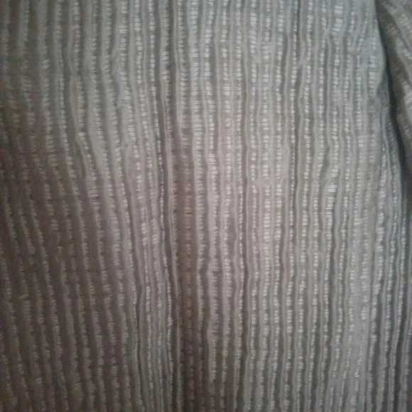 Eileen Fisher Women's Taupe Seersucker Silk Evening Cafe Jacket Size Medium - Picture 6 of 9